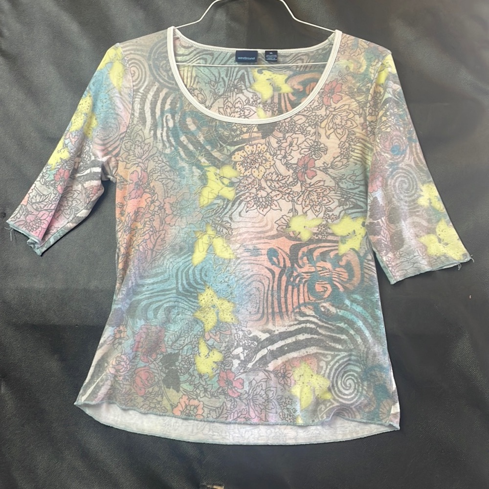Vintage westbound 3/4 Sleeve Top! Size Medium